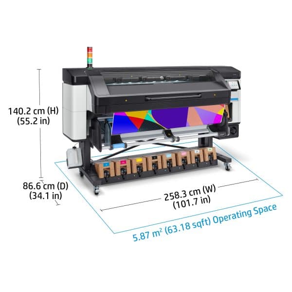 HP Latex 800 dimensions