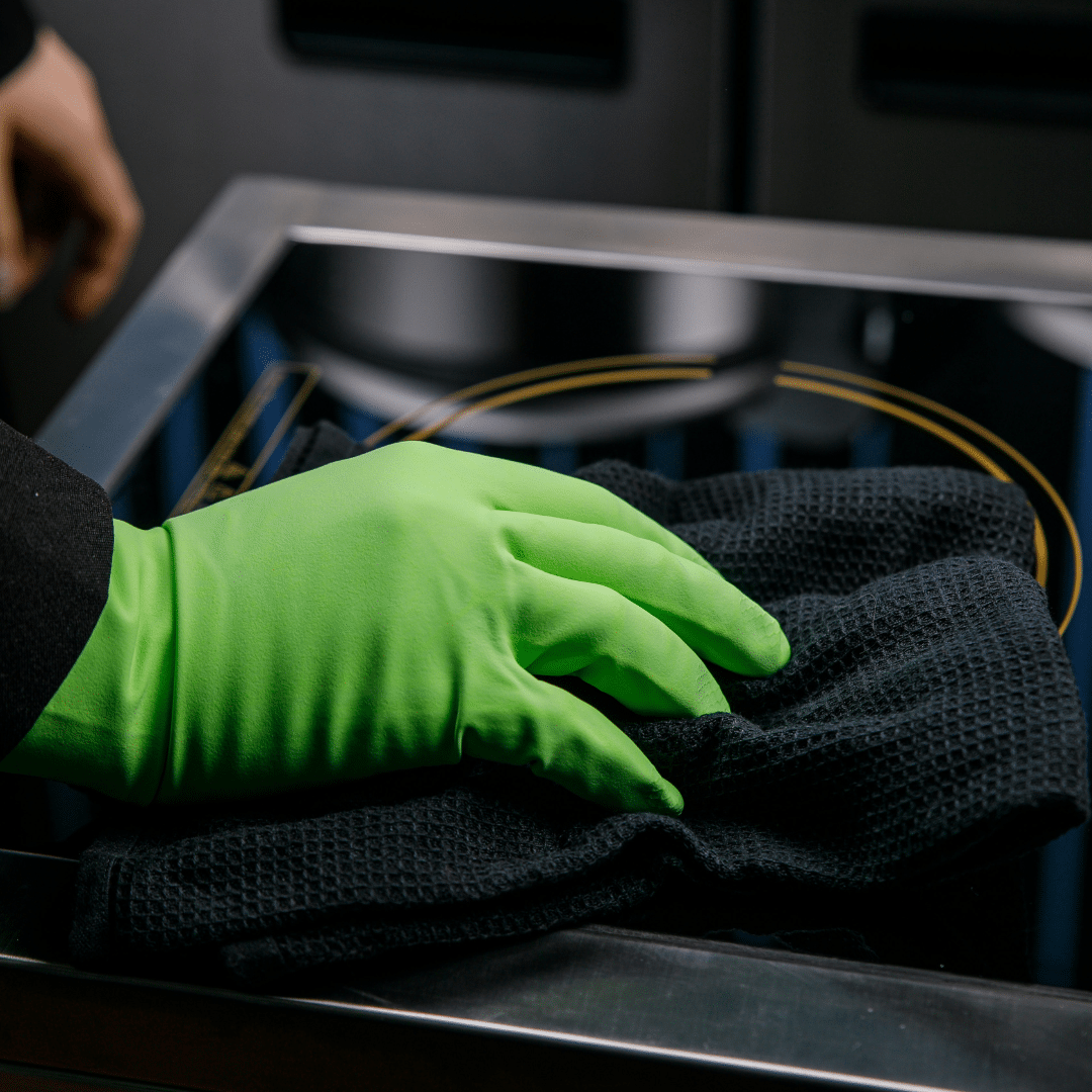 Nitrile Green Gloves