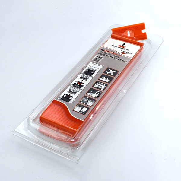 Scraperite Blades Plastic Safety Rectangle (SRS100GPO) 100 Pack