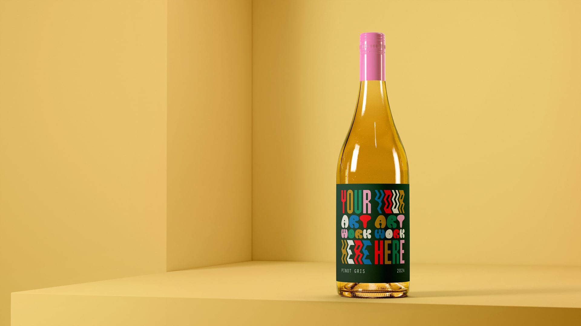 Digital Mockup Tool - Burgundy Bottle